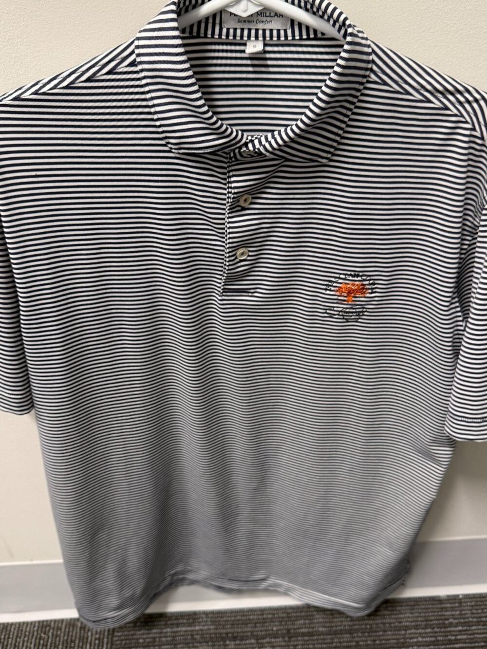 Peter Millar Kiawah Island The Ocean Course Golf Polo - Small - Navy/White